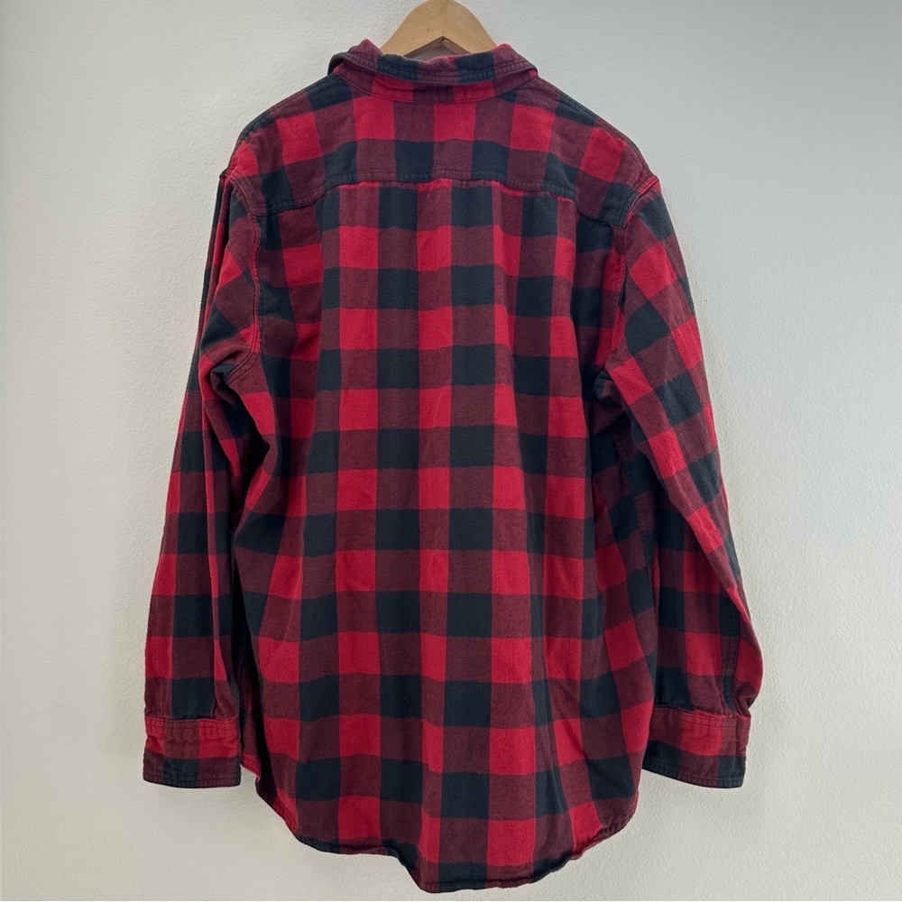 Grunge Oversized Flannel Plaid Button Shirt - Picture 8 of 12
